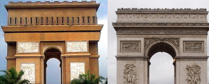 Tempat Wisata Indonesia - Monumen Simpang Lima Gumul, Kediri vs Arc de Triomphe, Perancis