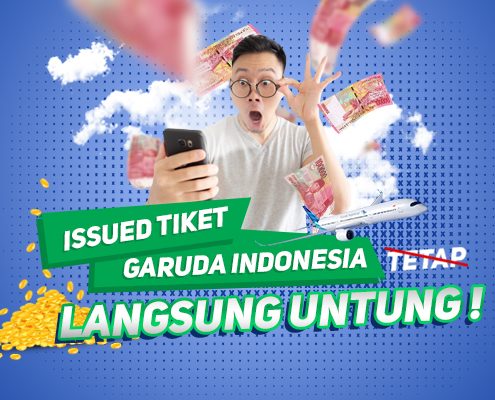Issued Tiket Garuda Indonesia di VAN Langsung Untung